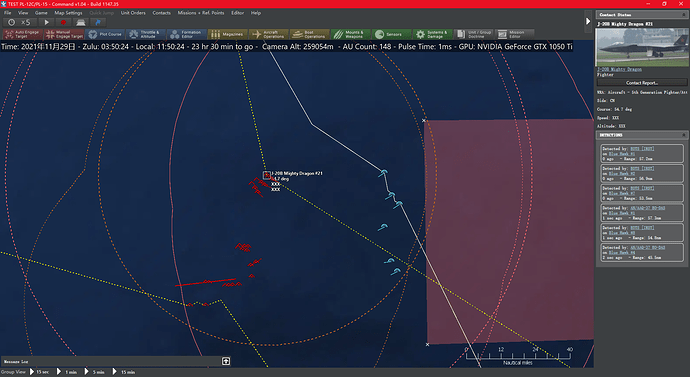 J-20对F-35C F-35C的探测距离为53nm